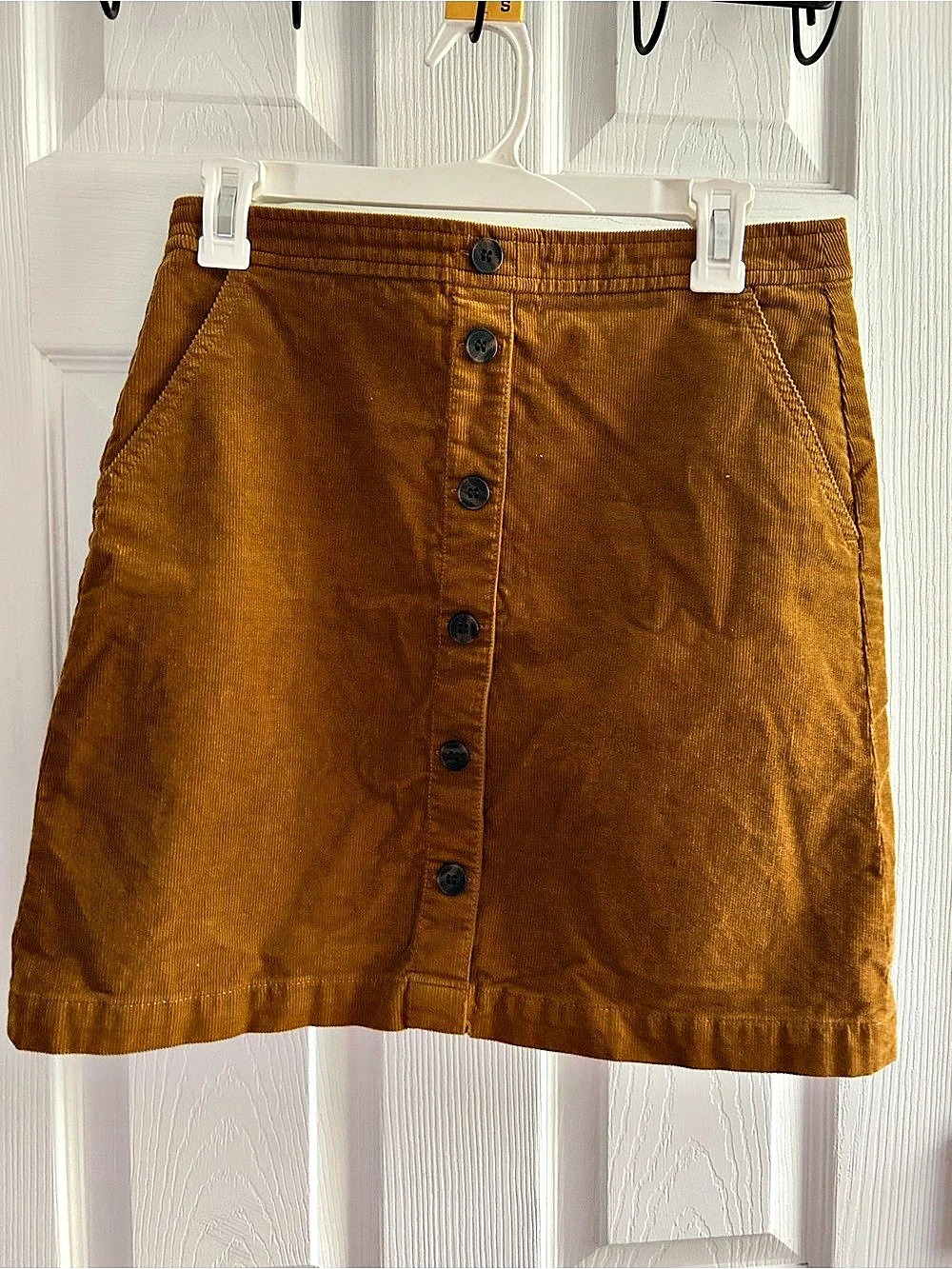 J.Crew Corduroy Button-Front Mini Skirt Brown Size 4